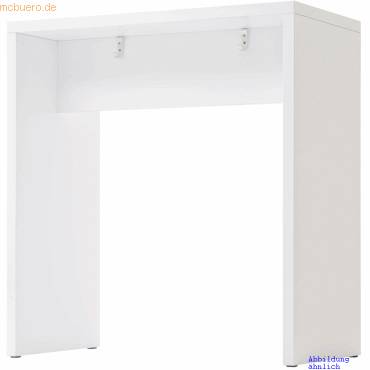 Stehtisch 104x50x108,3cm weiß-0