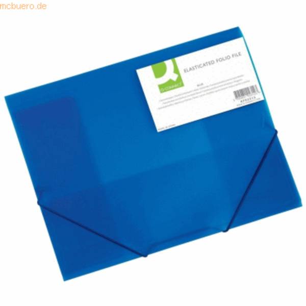 Eckspanner A4 PP mit Einschlagklappen blau