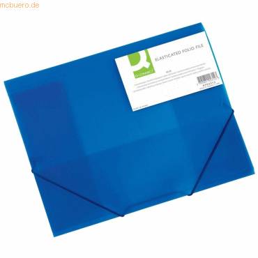 Eckspanner A4 PP mit Einschlagklappen blau-0