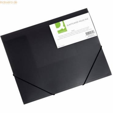 Eckspanner A4 PP mit Einschlagklappen schwarz-0