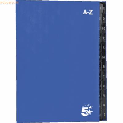 Pultordner A-Z farbig blau