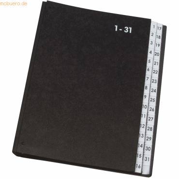 Pultordner 1-31 schwarz-0