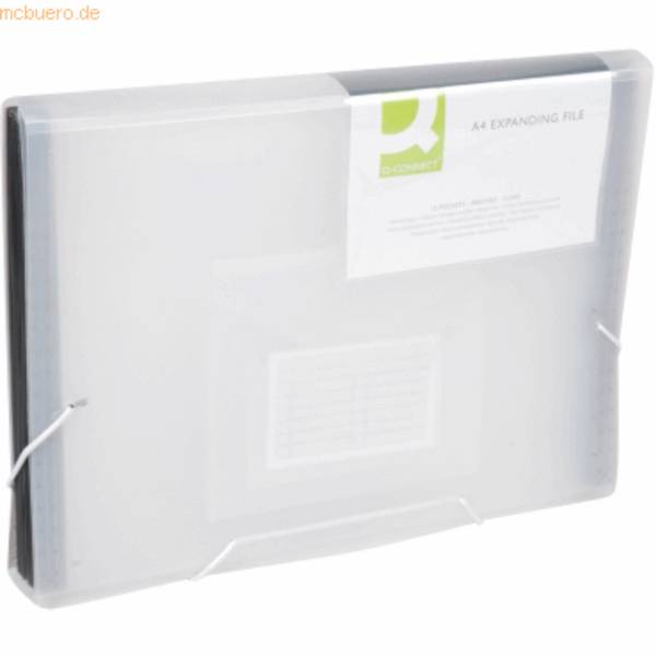 Fächermappe A4 PP mit 13 Fächern transparent