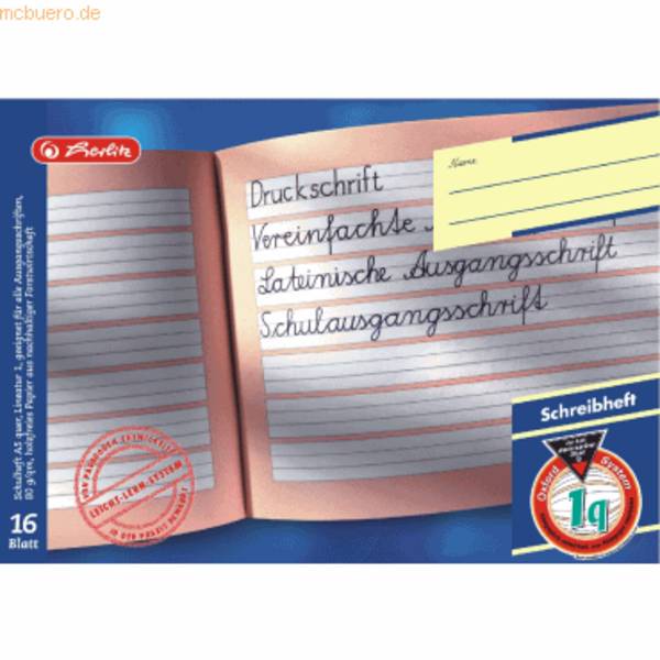 Schreiblernheft A5 Lineatur 1q