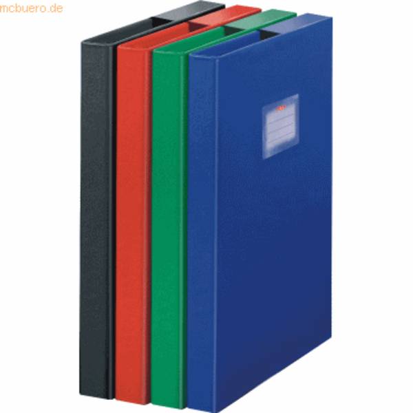 Heftbox A4 PP farbig sortiert