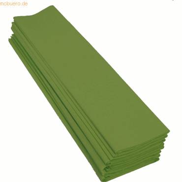 Krepp-Papier 50x70cm weißgrün
