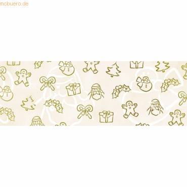 Prägekarton Brillant 230g/qm A4 VE=5 Blatt gold Weihnachten-0