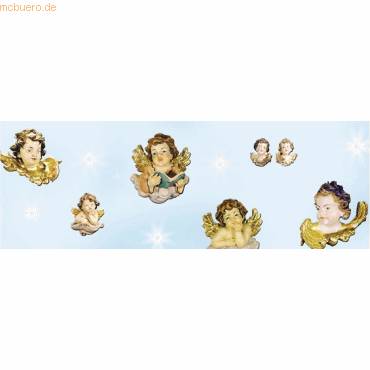 Transparentpapier Rolle 115g/qm 50x61cm Engel hellblau-0