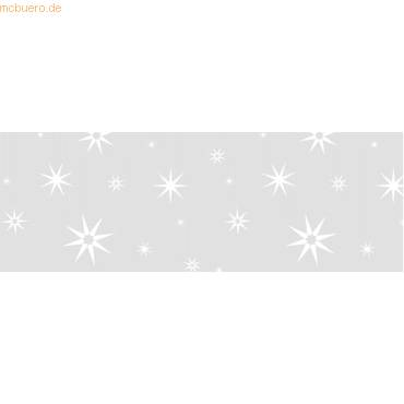 Transparentpapier Rolle 115g/qm 50x61cm White Line Sterne-0