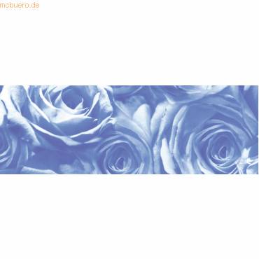 Transparentpapier 115g/qm 50x61cm Rosen mittelblau
