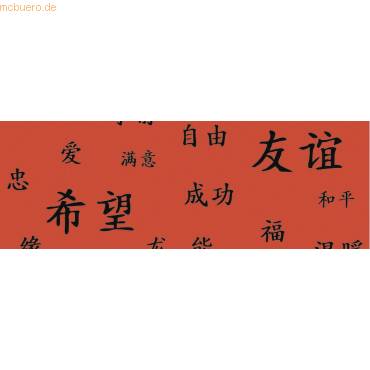 Transparentpapier 115g/qm A4 VE=5 Blatt Asia rot-0