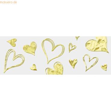 Transparentpapier Golden style 115g/qm A4 VE=25 Blatt Herzen-0
