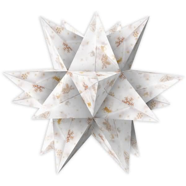 Faltblätter Aurelio Stern Classic Christmas 115g/qm 14,8x14,8cm creme/braun-1