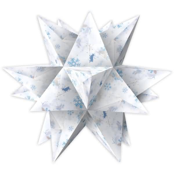 Faltblätter Aurelio Stern Classic Christmas 115g/qm 14,8x14,8cm blau/braun-1