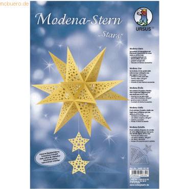 Bastelset Modena-Stern Stars 200g/qm A4 gold-0