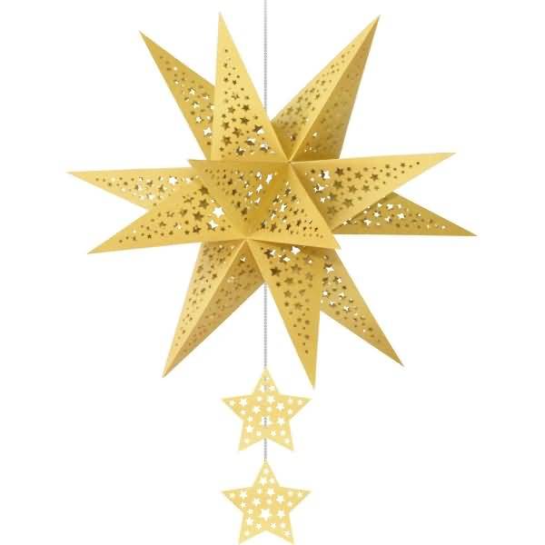 Bastelset Modena-Stern Stars 200g/qm A4 gold-1