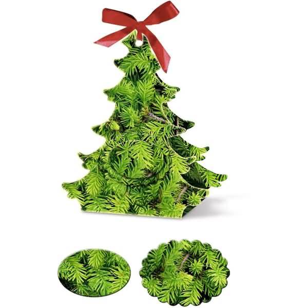 Adventskalender-Set Geschenkboxen Bäumchen 11,5x13,5x5,5cm-1