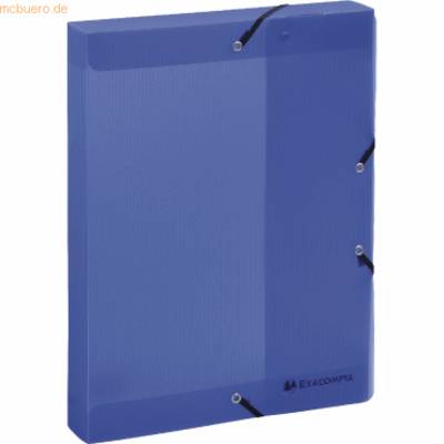 Dokumentenbox Linicolor A4 40mm Rücken blau