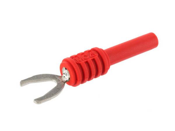Stäubli XKS-A Kabelschuh-Adapter rot 4 mm
