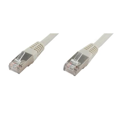 econ connect F6TP0,5GR RJ45 Netzwerkkabel, Patchkabel CAT 6 S/FTP 0.50 m Grau Paarschirm 1 St.