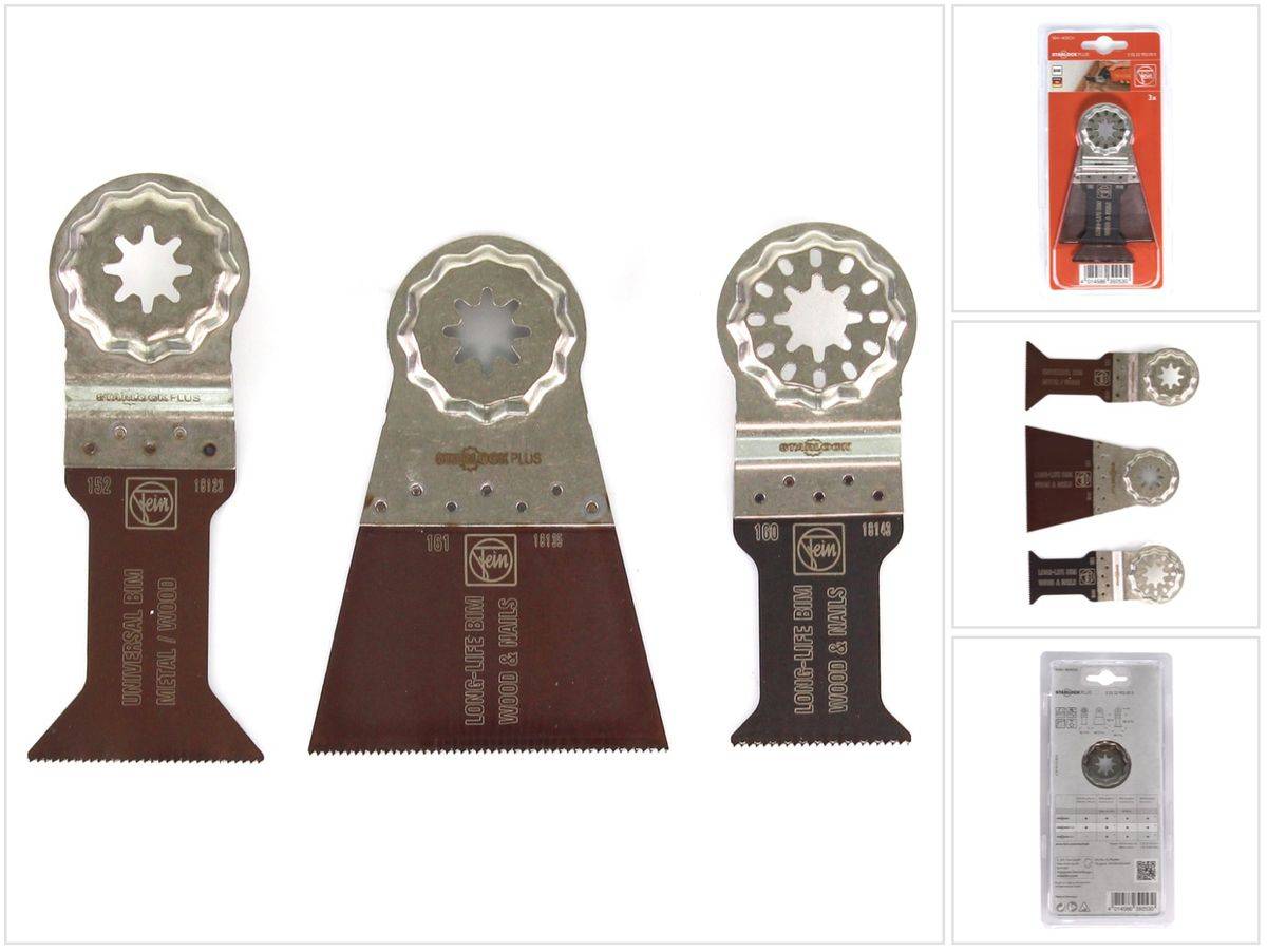 FEIN E-Cut Starlock Plus Sägeblatt Combo inkl. 3 Sägeblättern ( 35222952030 )-0
