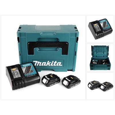 Makita Power Source Kit 18V mit 2x BL1815N Akku 1,5Ah + DC18RC Ladegerät + Makpac