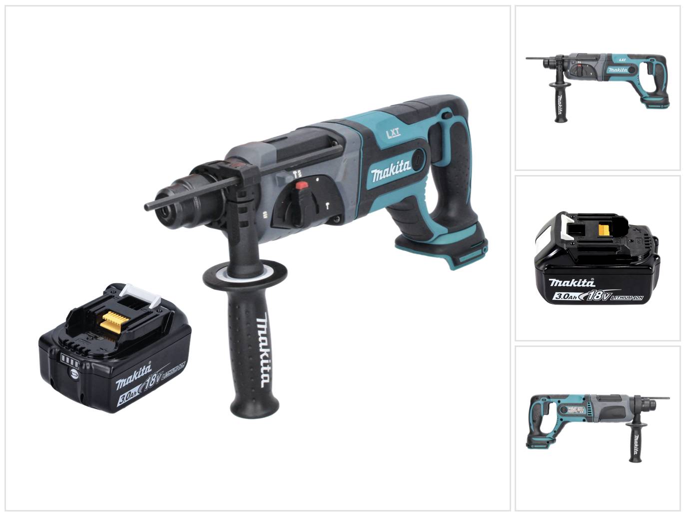 Makita DHR 241 F1 Akku Bohrhammer 18 V 2,0 J SDS plus + 1x Akku 3,0 Ah - ohne Ladegerät-0