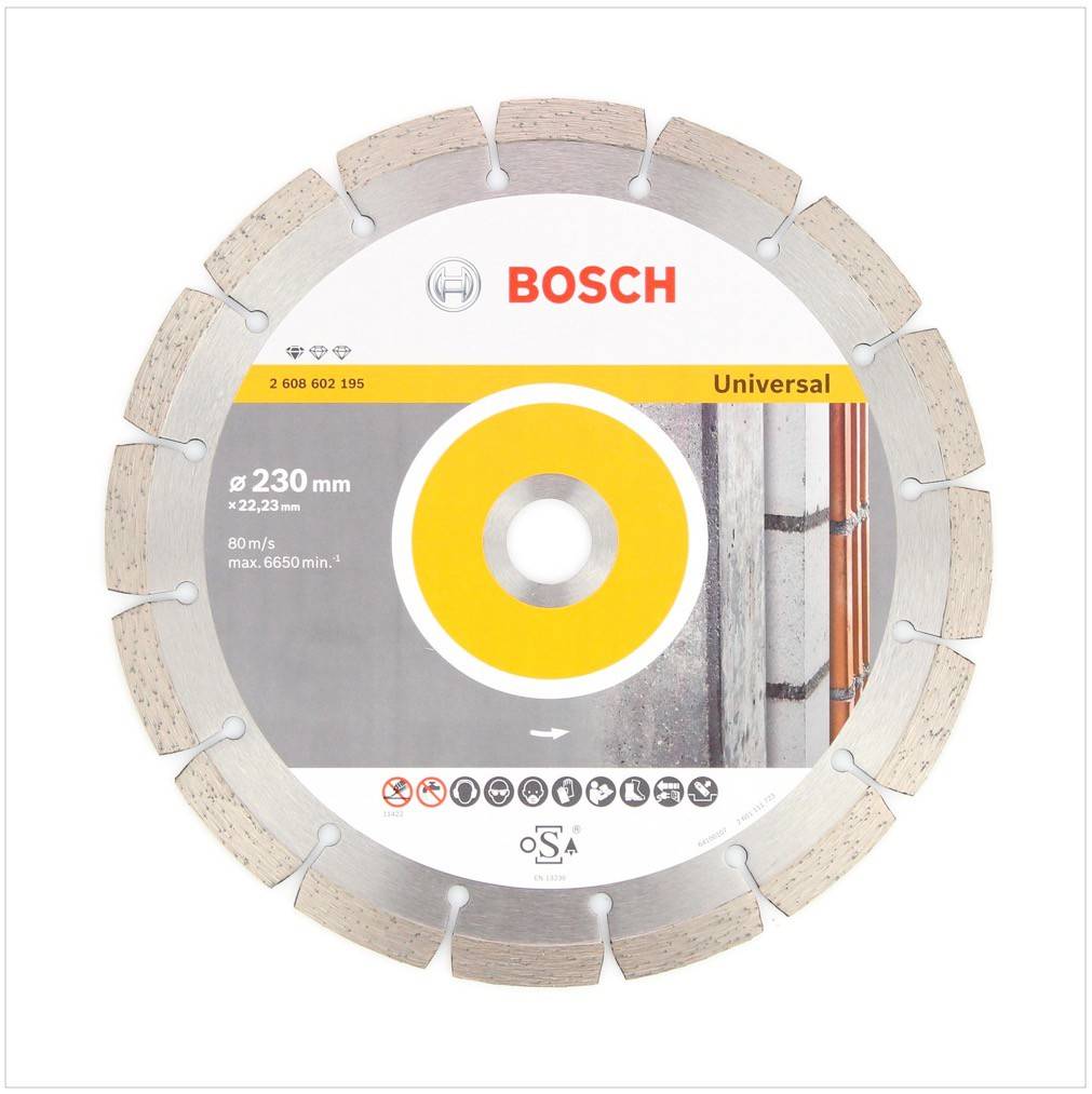 Bosch Diamant Trennscheibe 230 x 22,23 mm Standard for Universal ( 2608602195 )-1
