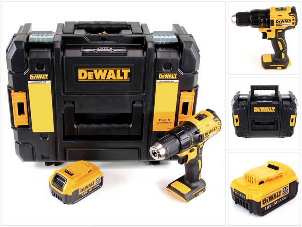 DeWalt DCD 777 Akku Bohrschrauber 18V 65Nm + 1x Akku 4,0Ah im TSTAK II Werkzeugkoffer - ohne Ladegerät