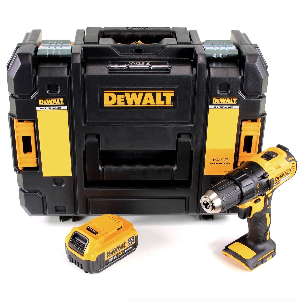 DeWalt DCD 777 Akku Bohrschrauber 18V 65Nm + 1x Akku 4,0Ah im TSTAK II Werkzeugkoffer - ohne Ladegerät-1