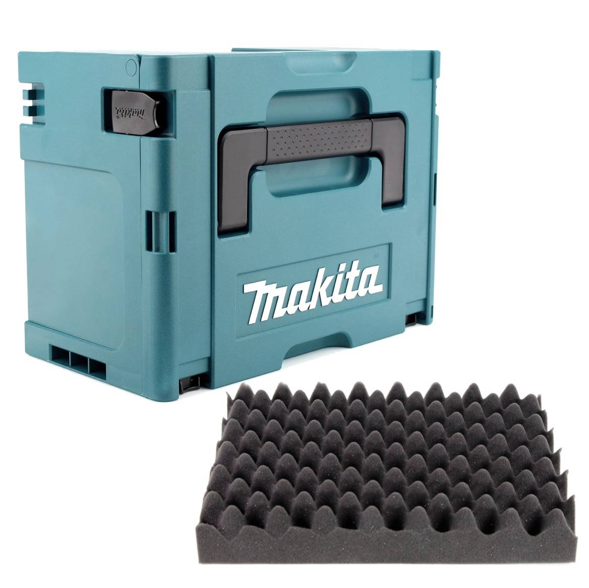 Makita MAKPAC 3 Systemkoffer - mit Universaleinlage für Makita 18 V Akku Geräte Schrauber Sägen Schleifer-1
