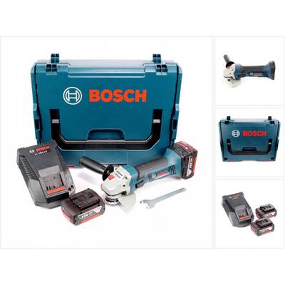 Bosch GWS 18-125 V-LI Akku Winkelschleifer 18V 125mm + 2x Akku 4,0Ah + Ladegerät + L-Boxx