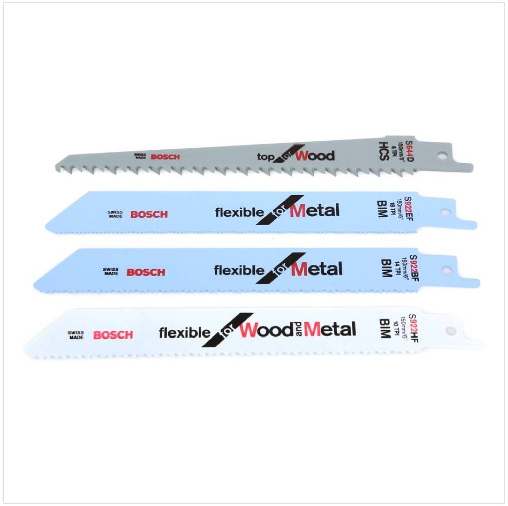 Bosch 20 tlg. Tough Box Wood / Metal Säbelsägeblätter 150 mm ( 2607010902 )-3