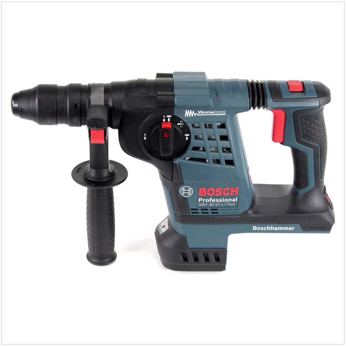 Bosch GBH 36 VF-LI Plus Akku Bohrhammer 36V SDS Plus + Wechselbohrfutter + Handwerkerkoffer + 2x 4,0 Ah-2