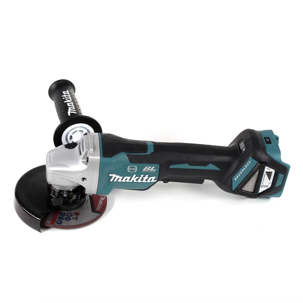 Makita DGA 517 RF1J Akku Winkelschleifer 18 V 125 mm Brushless + 1x Akku 3,0 Ah + Ladegerät + Makpac-2