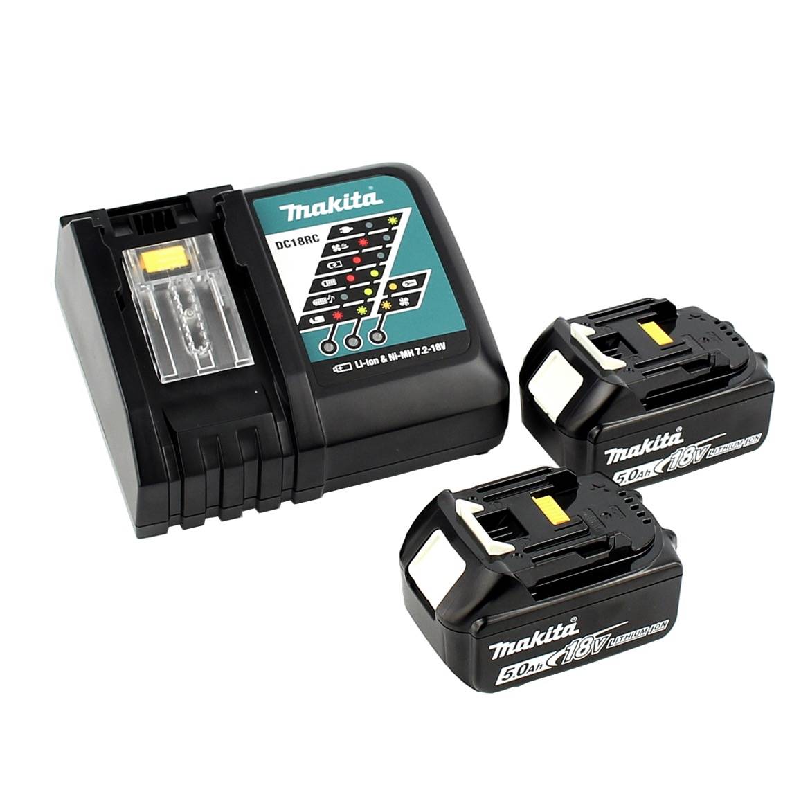 Makita DHR 202 RTJ 18 V Akku Kombihammer SDS-Plus im Makpac + 2x 5,0 Ah Akku + DC18RC Ladegerät + D-42444 SDS-Plus Bohre-4