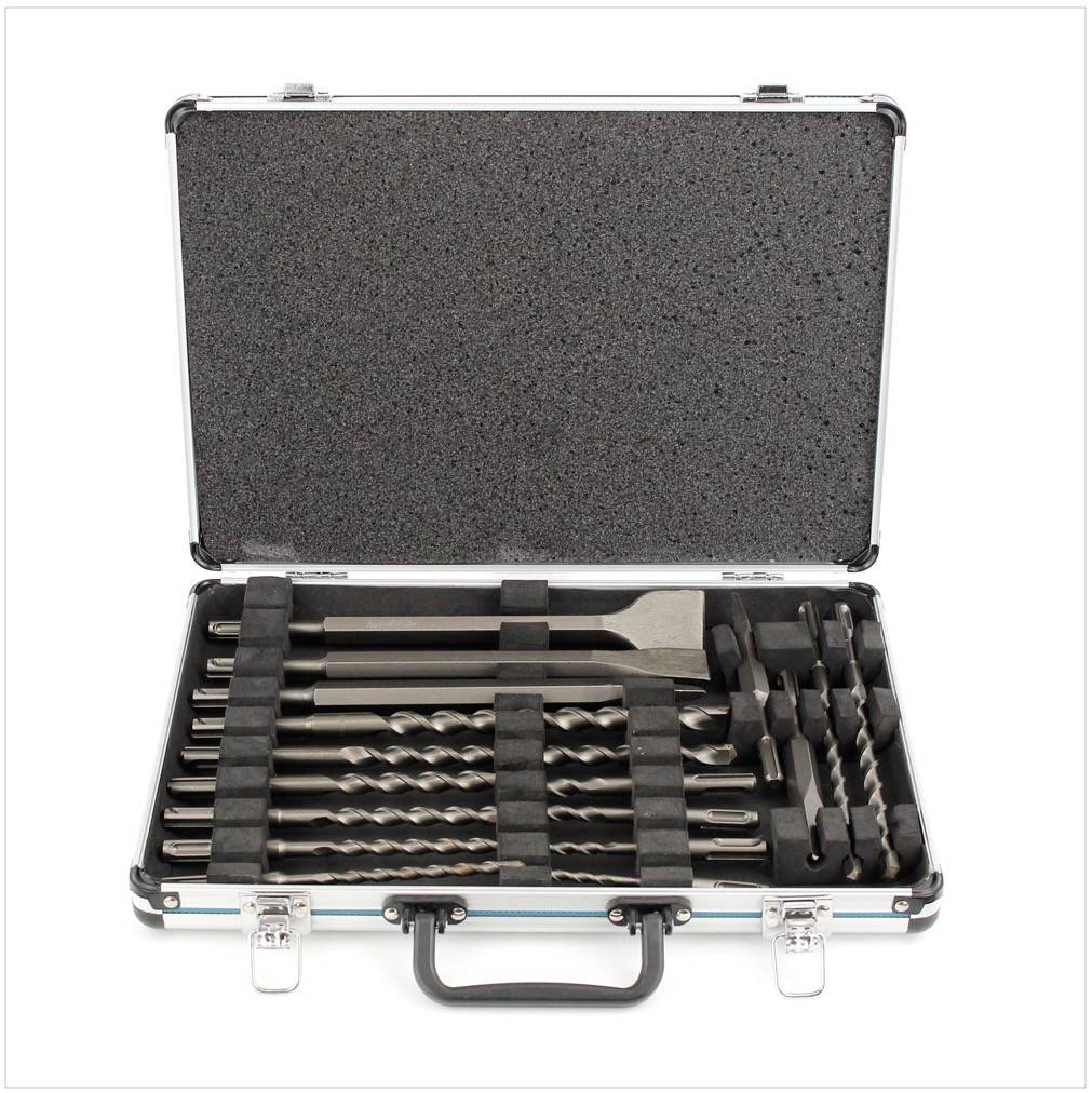 Makita DHR 241 18 V Li-ion Akku Bohrhammer mit SDS-Plus Aufnahme Solo + Makita D-42444 SDS-Plus Bohrer Meißel Set 17 tlg-2