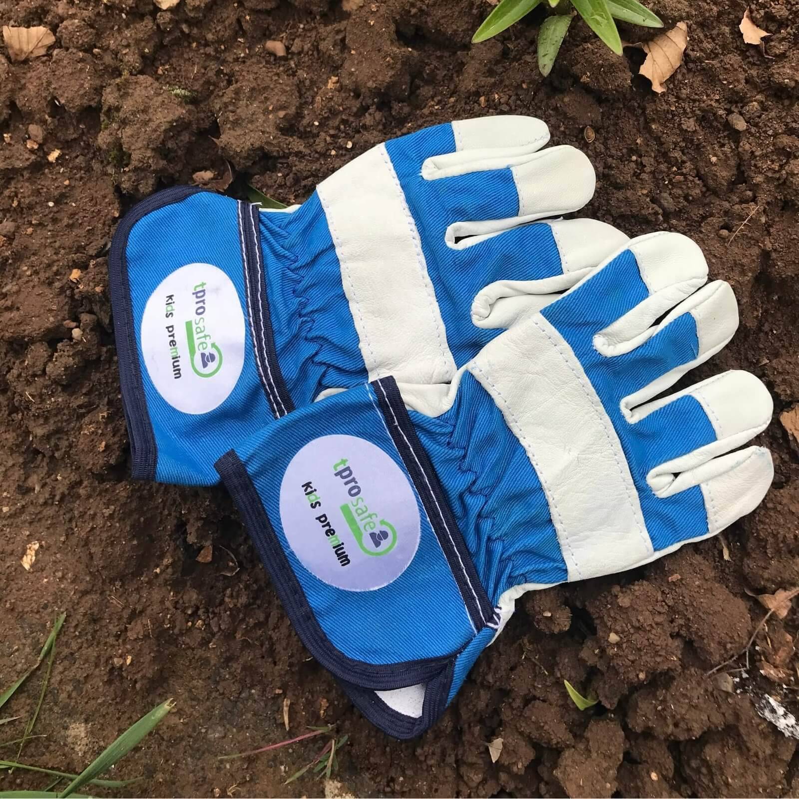 tprosafe Kinderhandschuh kids premium blau-grau 12 Paar-3