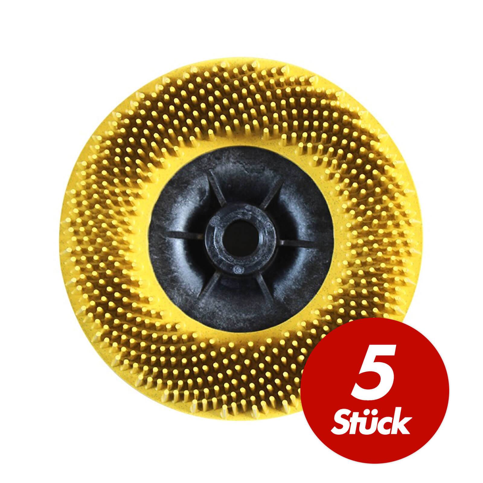 3M Bristle Disc Hochleistungsscheiben 115 mm M14 - 5 Stück - Körnung:K. 80 - gelb-0