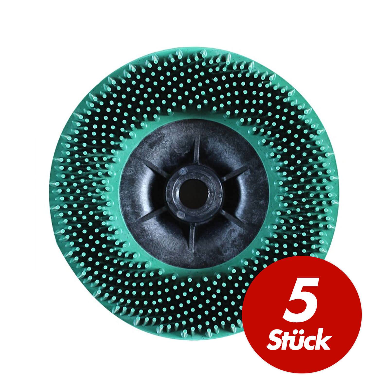 3M Bristle Disc Hochleistungsscheiben 115 mm M14 - 5 Stück - Körnung:K. 80 - gelb-1