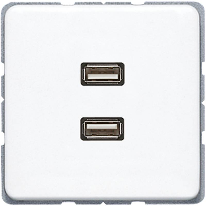 Jung Multimediadose 2 x USB MA CD 1153 WW-0