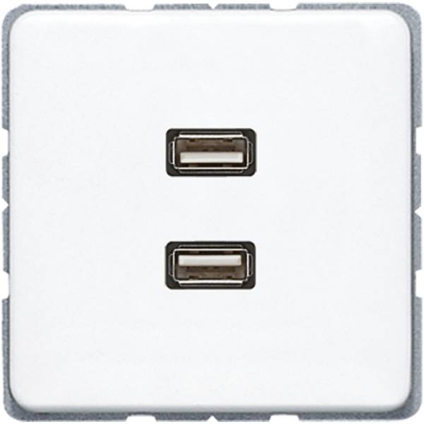 Jung Multimediadose 2 x USB MA CD 1153 WW