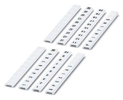 10 Stk. Phoenix Contact Klemmenmarkierung ZBF 6,-1