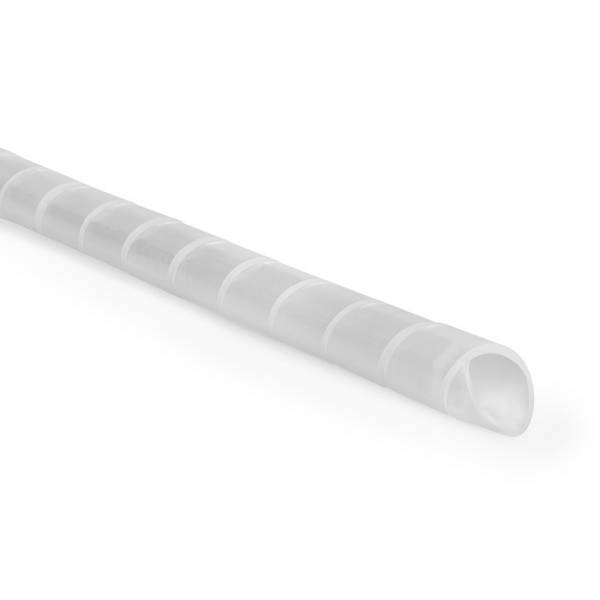 HellermannTyton SBPE4D Spiral-Kabelumwicklung / 5 mm Polyethylen Weiß, für Kabel-Ø 4 mm bis 20 mm, Länge 5 m