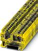 Phoenix Contact 3035507 Durchgangsklemme 6.2 mm Zugfeder Schwarz, Gelb 50 St.