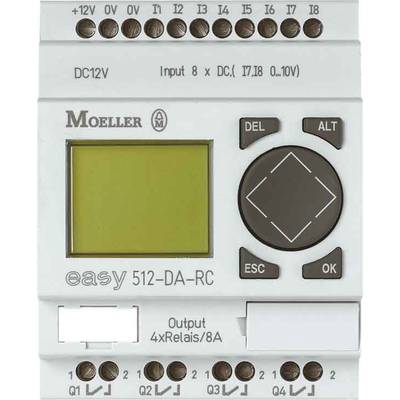 Eaton Steuerrelais, 100-240VAC, 8DI, 4DO-Relais, Display, Uhr EASY512-AC-RC - 274104 - 1 Stück