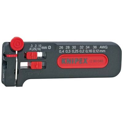 Knipex 12 80 040 SB KNIPEX  Drahtabisolierer Geeignet für CU-Leiter 0.12 bis 0.4 mm    