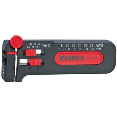 Knipex 12 80 100 SB KNIPEX  Drahtabisolierer Geeignet für CU-Leiter 0.3 bis 1 mm    