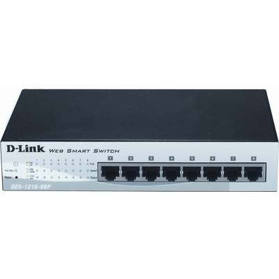 DLink Deutschland 8-Port Switch, managed Layer 2 PoE DES-1210-08P