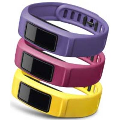 Garmin Tragriemen (Handgelenk) für Aktivitäts-Tracker-Armband - große Größe - Energy - violett, pink, Kanariengelb (Pack
